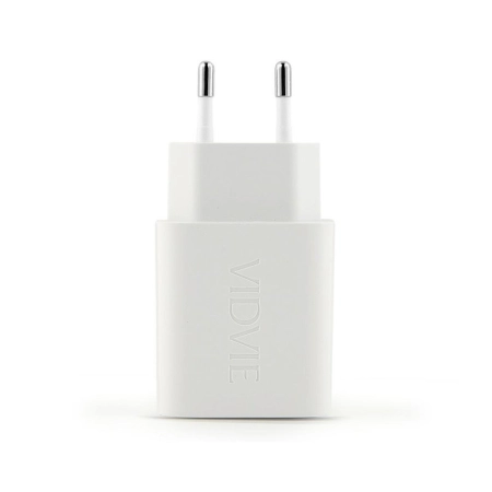 Ładowarka sieciowa USB-C PD 33W GaN +1xUSB QC3.0 Vidvie PLE269 biała